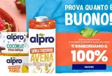 Cashback Alpro: rimborso 100% di 2 confezioni