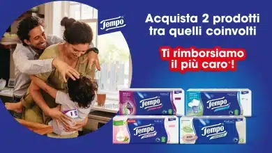 Cashback Tempo: ricevi il rimborso del prodotto più caro acquistato