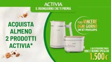 Concorso Activia: vinci set colazione Philips e buono spesa da 1.500€