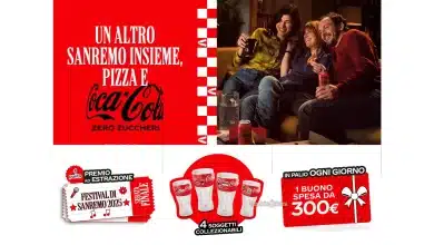 Concorso Coca Cola: vinci Sanremo, Tv Samsung, Buoni spesa da 300€