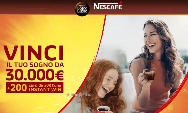 Concorso Nescafé Dolce Gusto "Vinci il tuo sogno"