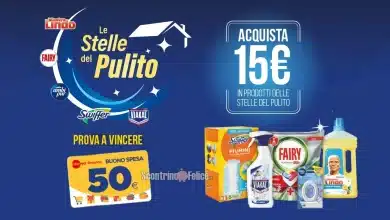 Concorso Stelle del Pulito: vinci buoni acquisto da 50 euro