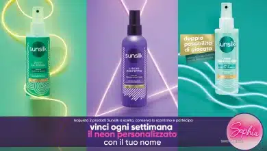 Concorso Sunsilk: vinci neon personalizzato con il tuo nome