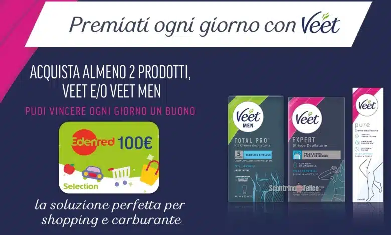 concorso Veet "Premiati ogni giorno con Veet"