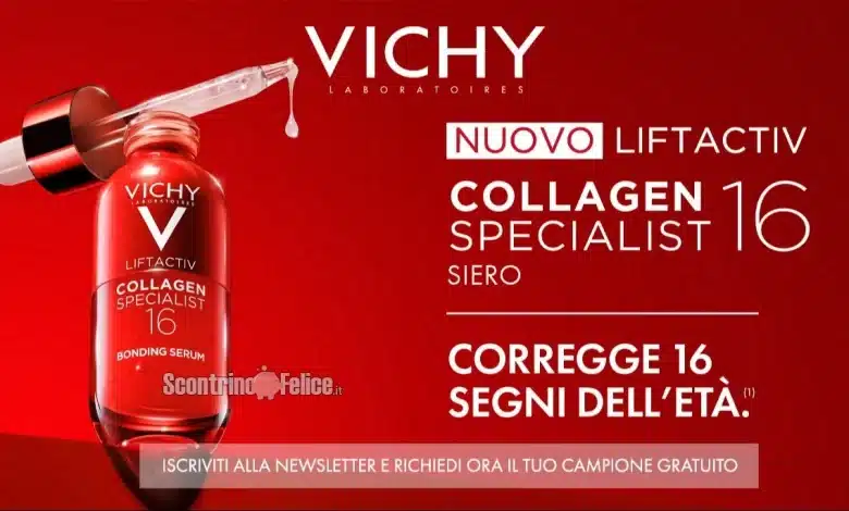 Campione gratuito siero Liftactiv Collagen Specialist di Vichy da richiedere subito