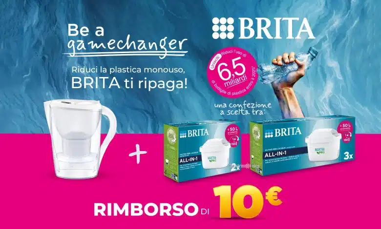 Cashback Brita: richiedi un rimborso di 10 euro