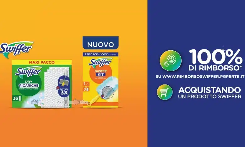 Cashback Swiffer: ricevi un rimborso del 100%