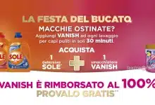 Cashback Vanish e Sole "La Festa del Bucato"