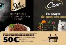 Concorso Cesar e Sheba: vinci carnet di buoni spesa da 50 euro