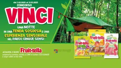 Concorso Fruittella: vinci una notte in una tenda sospesa