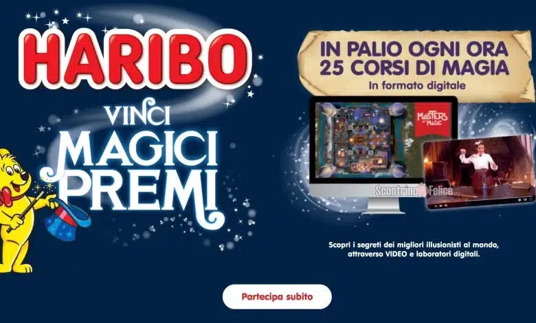 Concorso Haribo: vinci corso di magia