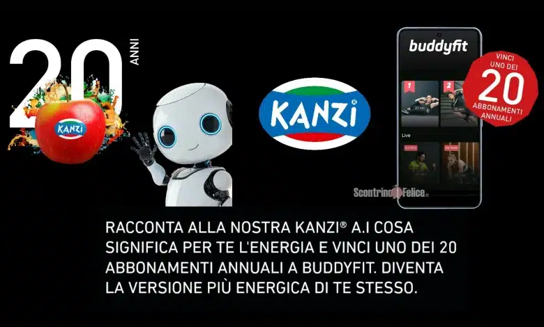 Concorso gratuito Kanzi: vinci 20 abbonamenti annuali Buddyfit