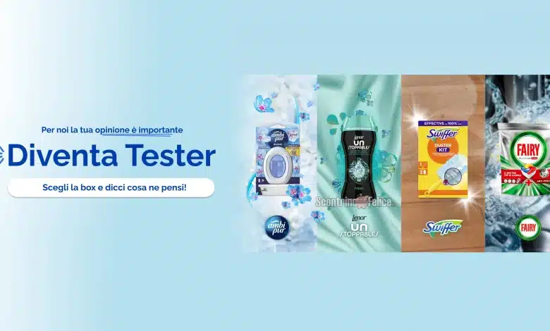 Diventa Tester P&G Per Te: scegli il prodotto e recensiscilo