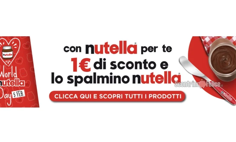 Omaggio Nutella Spalmino da Esselunga