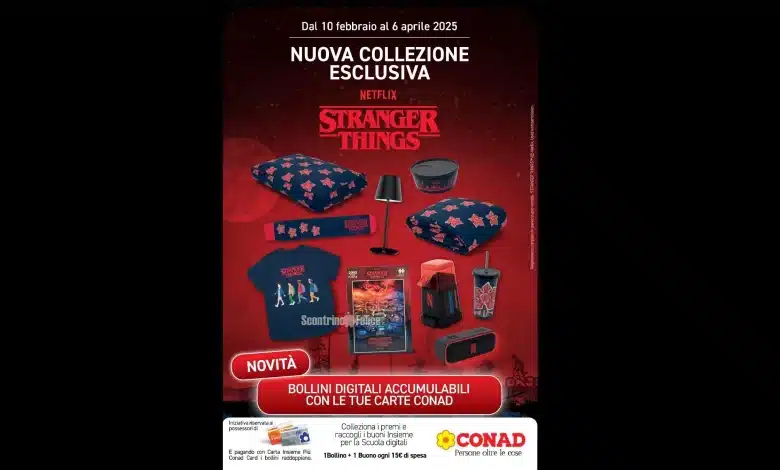 Raccolta bollini Conad Stranger Things