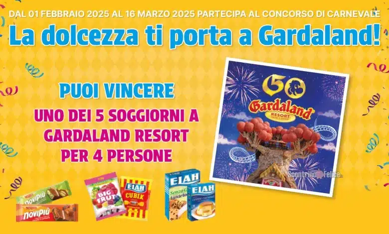 concorso Elah Dufour e Novi "La Dolcezza ti Porta a Gardaland"