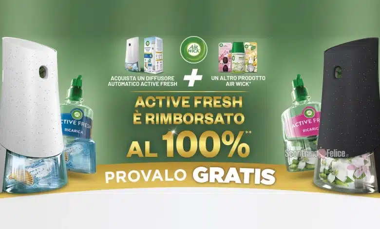 Cashback Air Wick: richiedi il rimborso di Active Fresh