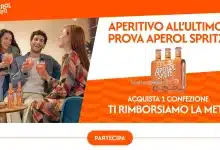 Cashback Aperol Spritz: ricevi il rimborso del 50%