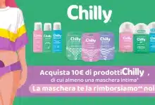 Cashback Chilly ti rimborsa la Maschera Intima: scopri come funziona