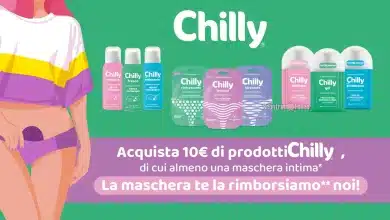 Cashback Chilly ti rimborsa la Maschera Intima: scopri come funziona