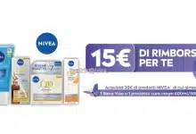 Cashback Nivea: spendi 20 euro e riprendi 15 euro