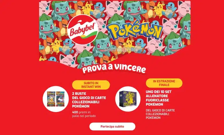 Concorso Babybel: vinci carte Pokemon