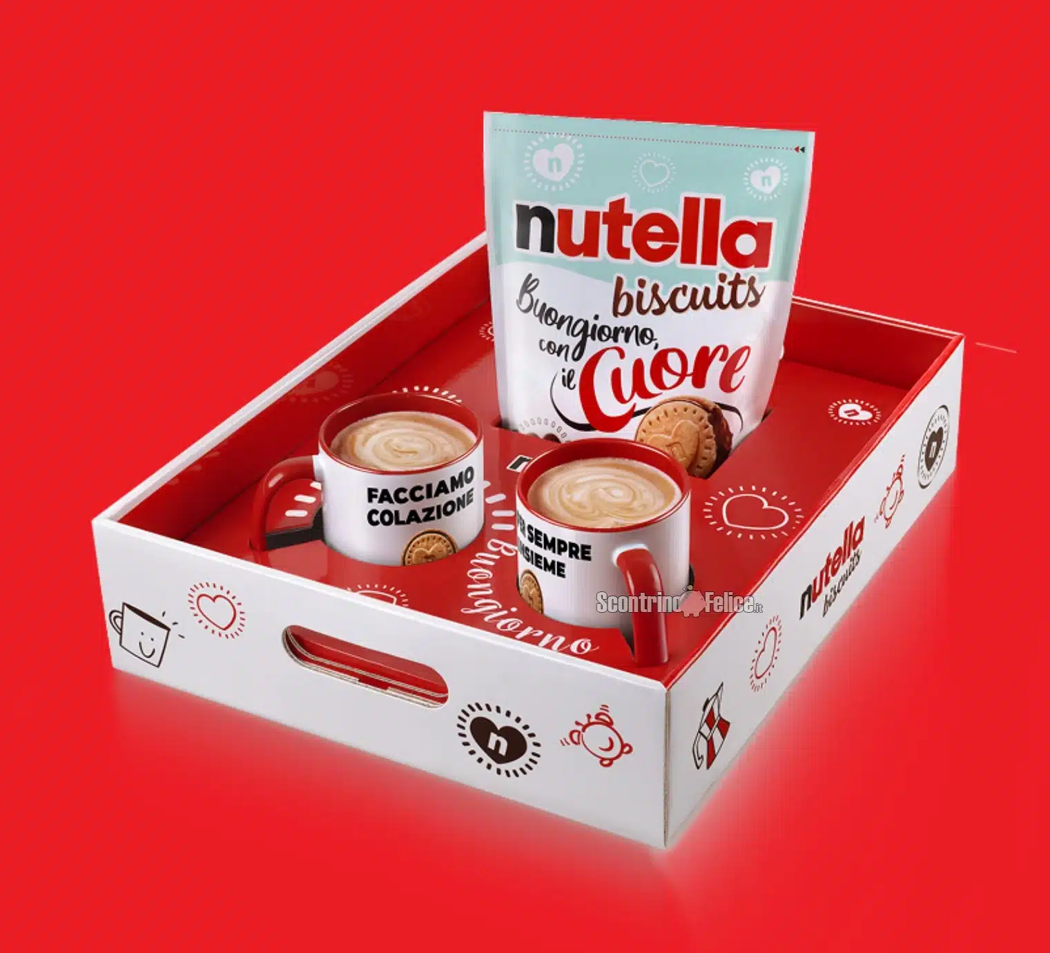 Concorso gratuito Nutella Biscuits: vinci la Good Morning Box con 2 tazze 1