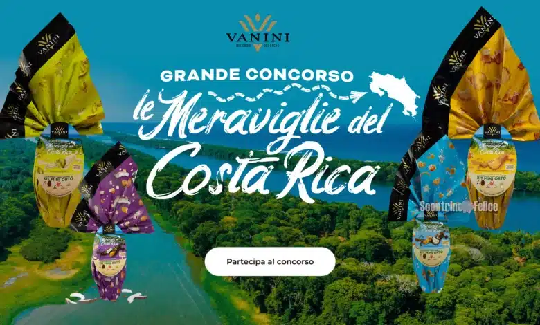 Concorso uova di Pasqua Vanini 2025: vinci viaggio in Costa Rica