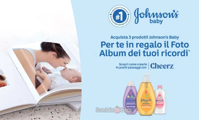 Premio Certo Johnson's Baby: ricevi un foto album Cheerz