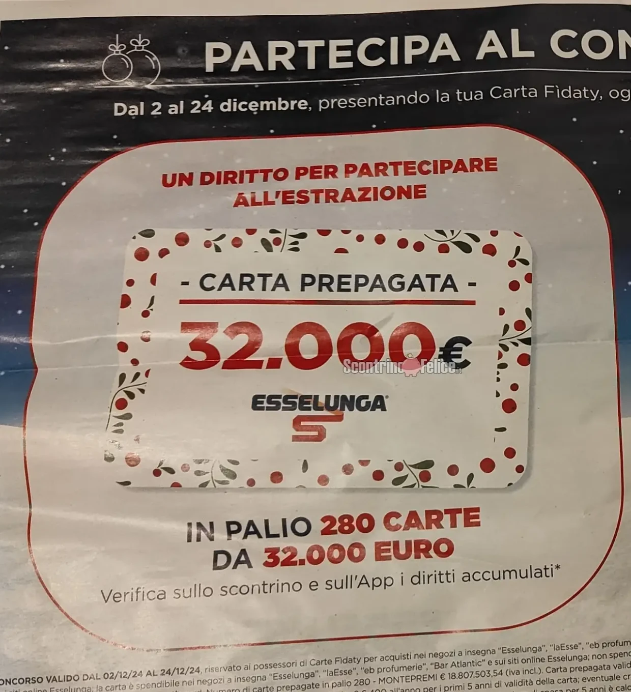 Concorso Esselunga Natale 2024: vinci 5 anni di spesa e tantissimi premi 1